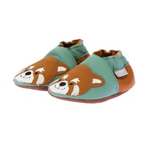 Robeez Chaussons Cuir Gingerbear