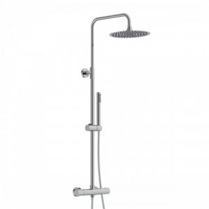 Schütte Colonne thermostatique AQUADUCT - tête Ø25 cm + douchette 3 x 22 cm - chrome