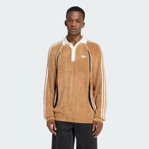 Adidas Originals Retro Remix Teamgeist Polo, marron - Taille S