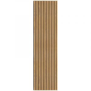 Monster shop Panneau Latte Acoustique Murale Chêne Deluxe Placage Décoratif 240cm x 60cm