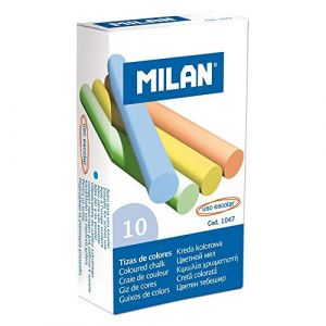 MILAN Craies 10 couleurs anti-poussi&egrave;re 8,5 cm (1047)