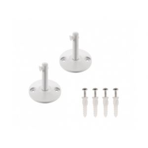 SLV Supports courts pour c&acirc;ble tendu T.B.T, blanc, 2 pi&egrave;ces, 6cm - Blanc