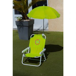 Image de O'kids Fauteuil Enfant avec Parasol inclus Structure Pliable