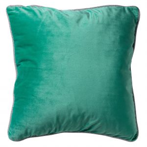 Image de Dutch Decor FINN - Coussin en velours Spearmint passepoil à paillettes 45x45 cm