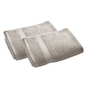 Serviette de toilette grise 50x100 en coton