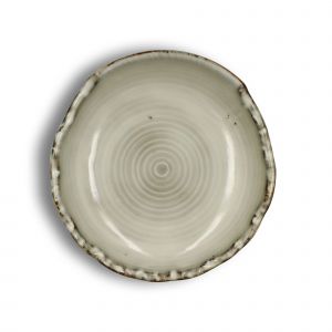 Ogo Living Assiette coupe Nakuru grise - 22.5x22.5x6.2 cm