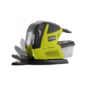 Ryobi Ponceuse multifonction 180W 600012000 osc min sac & 30 abrasifs 10 1 3 feuille