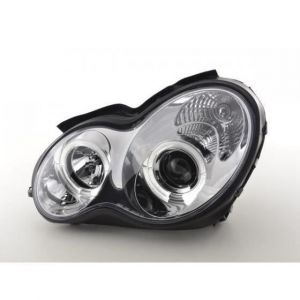 Phares pour Mercedes Classe c type W203 00-07 chrome -