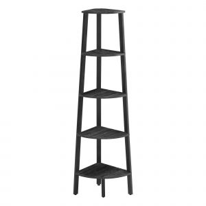 VASAGLE Étagère d'Angle, Bibliothèque 5 Niveaux, Étagère Échelle, Meuble de Rangement, Porte-plante pour Salon, Style Industriel, avec Cadre en