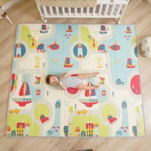 Tapis D'&eacute;veil En Mousse, &Eacute;pais Et Pliable Pour Enfants - 200 X 180 X 1,5 Cm - Boat | Superbe Bebe