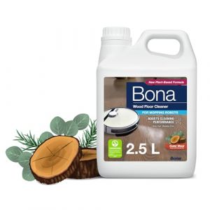 Bona Nettoyant Sols en Bois pour Robots Laveurs 2,5L - Produit Robot Laveur Sol - Detergent Robot Laveur - Produit Robot Aspirateur Laveur Sol