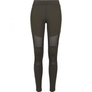 Urban classics Ladies Tech Mesh Leggings, Sculptant Femme, Vert