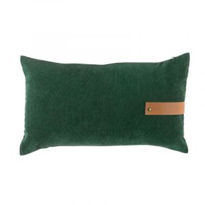 Image de Coussin Déhoussable Velours "Milleray" 30x50cm Vert Prix