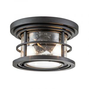 Feiss Plafonnier Extérieur Lighthouse 2x40W E27 Noir