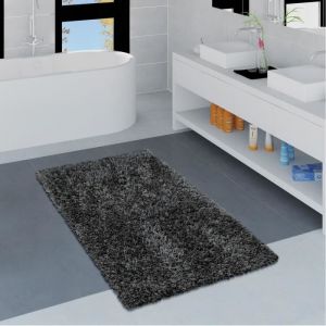 Tapis De Bain Moderne Salle De Bain Tapis Shaggy Doux Dif. Coloris/Tailles [60x100 cm, Gris]