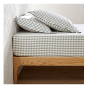 Drap housse coton seersucker bonnet 30 cm, Maddy