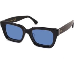 Xlab Unisex PHUKET Lunettes de soleil Acétate Noir Bleu clair Carré Polarisé