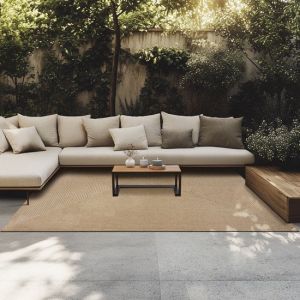 TecTake Tapis tressé - Style bohème - Tapis en jute pour l'intérieur - Durable, facile d'entretien, indéformable et anti-allergique - Tapis vintage - Tailles div. - 160x230 cm