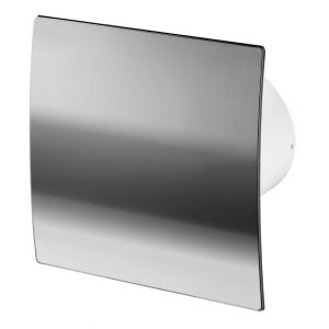 Awenta 100mm Humidite Detecteur Hotte Ventilateur Chrome ABS Panneau Avant Escudo Mur Plafond Ventilation