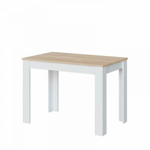 Table &agrave; manger L109 x P67 cm Blanc/c ne Produit Neuf ! Garantie 0 ans !