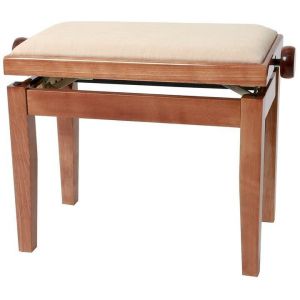 Gewa Banquette de piano de luxe - Couleur : beige brillant