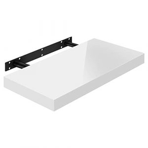 Tagère Murale.Tablette Murale.Étagère à Livres.Panneau de Bois.50x22.9x3.8cm.Blanc.RG9477ws - Woltu
