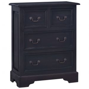 Image de VidaXL Commode Café noir clair Bois d'acajou massif