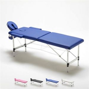 Bodyline alt And M age Table de m age pliante en al ini portable 2 zones 210 cm Shiatsu, Couleur: Bleu