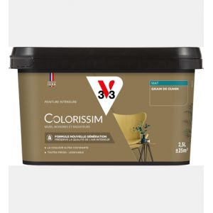V33 Peinture int&eacute;rieure Colorissim Mat Vert Matcha 2,5 L