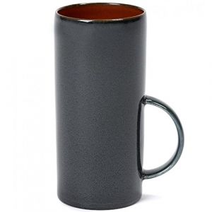 Image de Serax Tasse à thé Terres de rêves / Grès - H 13 cm bleu foncé en céramique