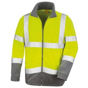 Result Core - Veste de sécurité en micro polaire - Homme (Lot de 2) (XL) (Jaune)