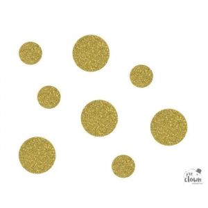 Ruedelafete P'TIT Clown re21224 - Lot de 50 confettis pailletés Ronds Or