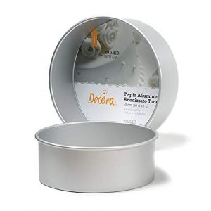 Decora Moule Professionnel Anodisé Rond Aluminium Diamètre 35 x 10 cm - 0062615