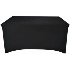 Werkapro Housse nappe pour table pliante 240cm Noire