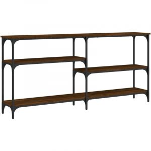 VidaXL Table console chêne marron 160x29x75 cm Bois d'ingénierie