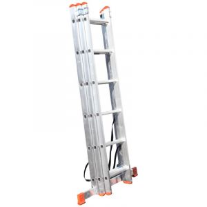 Monmobilierdesign XTRA Echelle transformable en aluminium 3 plans 6 marches