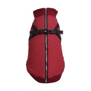 Bobby Textile Chien Manteau Easy Bordeaux – Taille 25XS