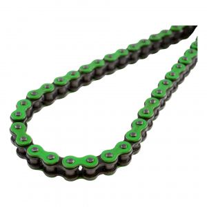 Motodak Chaine Moto 420 Doppler 134m renforcee Couleur Vert