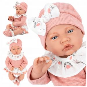 Poup&eacute;e b&eacute;b&eacute; interactive r&eacute;aliste 41 cm avec sons et accessoires &ndash; Kinderplay Lili (KP4180)