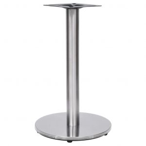 VidaXL Pied de table de bistro Argenté Ø45x72 cm Acier inoxydable