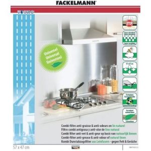 Image de Fackelmann 507134 - Combi-filtre de hotte écologique BG 57 x 47 cm