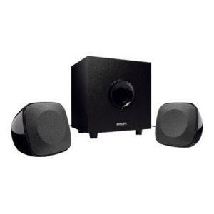 Philips SPA1305 - Enceintes multim&eacute;dia 2.1 de 20 Watts (2 satellites + 1 caisson)