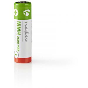 Nedis Pile Rechargeable Ni-MH AA - 1.2 V - 2 600 mAh - 4 piéces - Blister ALPEXE-2828