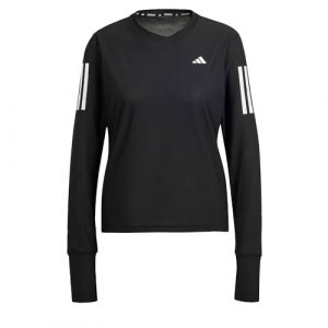 Image de Adidas T-shirt manches longues Own The Run - Black, Black - Taille XS