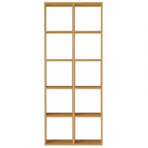 Set de 2 &eacute;tag&egrave;res &eacute;troites en ch&ecirc;ne ‐ 2x5 niveaux (Dont Eco‐part. 5,30 &euro;)