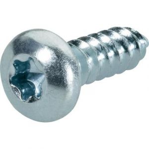 Image de Toolcraft Vis à tôle à têtes cylindriques bombées (Ø x L) 2.9 mm x 9.5 mm 100 pc(s) 892607 profil en T DIN 7981 C acie