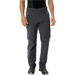 Vaude Farley Stretch T-Zip Pants III - Pantalon convertible taille 48 - Long, noir