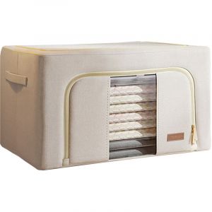 JOYBOS, Bo&icirc;te de rangement pliable en coton 66 l