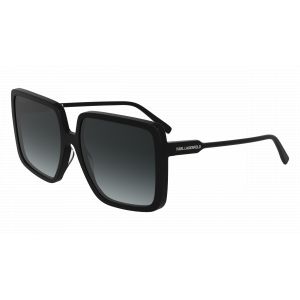 Karl Lagerfeld Femme KL6187S 001 Lunettes de soleil Ac&eacute;tate Noir Carr&eacute; Normale