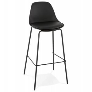 Alter Ego Tabouret de bar 'COOKIE' noir style industriel